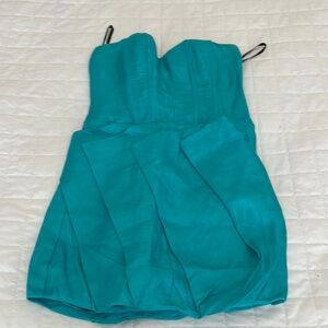 Bebe Turquoise Corset Top